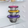 3 bols inox couvercles couleur Achat/Vente au meilleur prix