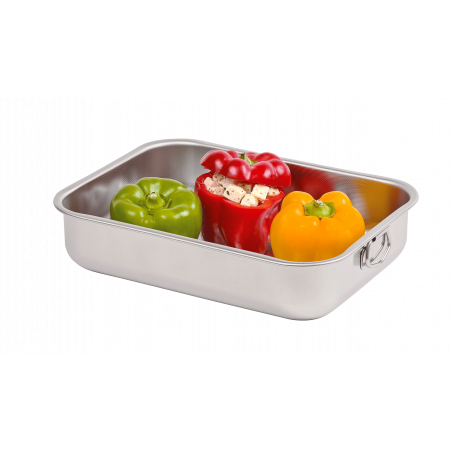 Plat acier inox antiadhésif haut  30 x 22  cm Achat/Vente au meilleur prix